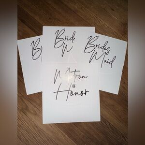 3 bridesmaids boxes + 1 matron of honor